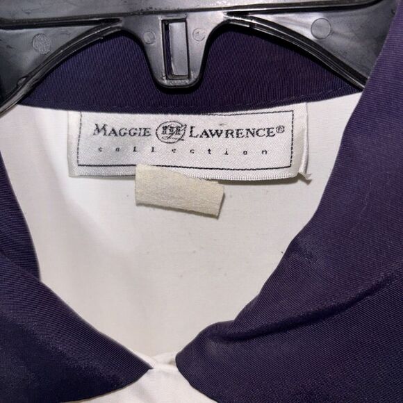 Maggie Lawrence Collection Women's‎ Medium Blouse - White Crest Logo - Picture 2 of 3